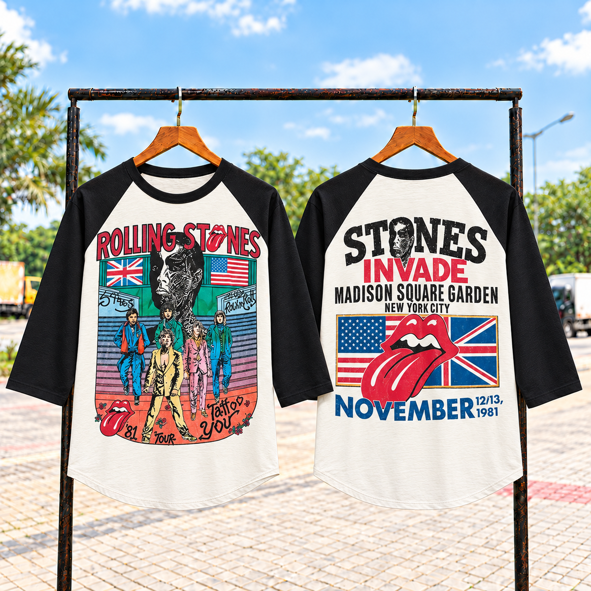Rolling Stones Tour Raglan T shirt