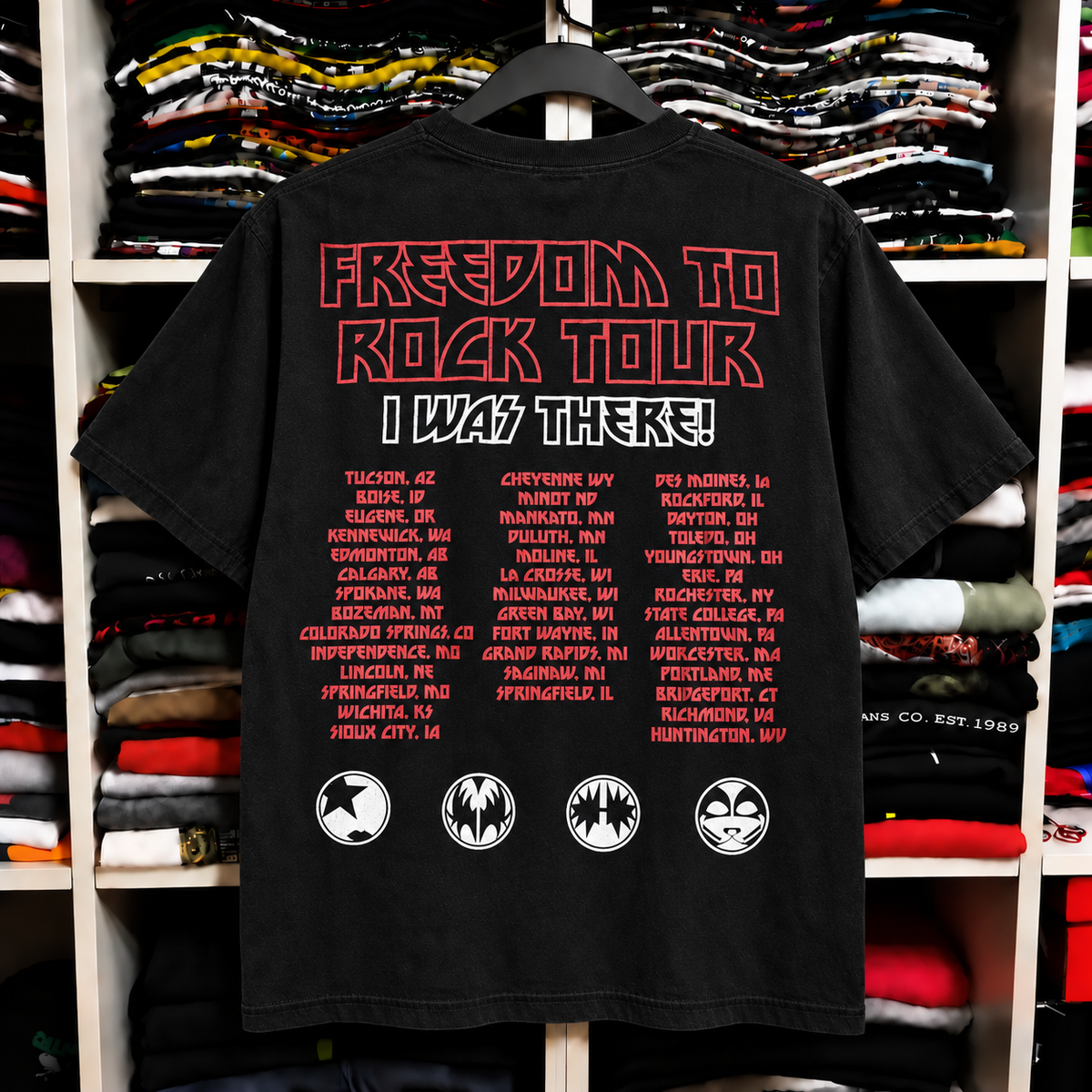 Vintage KISS Band Concert T-Shirt