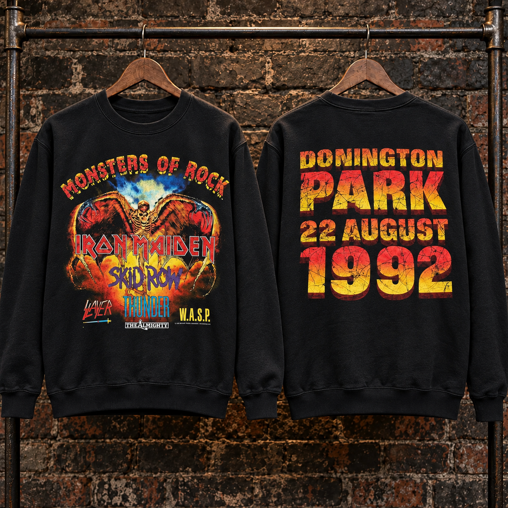 🔥 HOT PICK 🎸 Vintage Monsters of Rock Sweatshirt ⚡ Rare Retro Rock Vibes