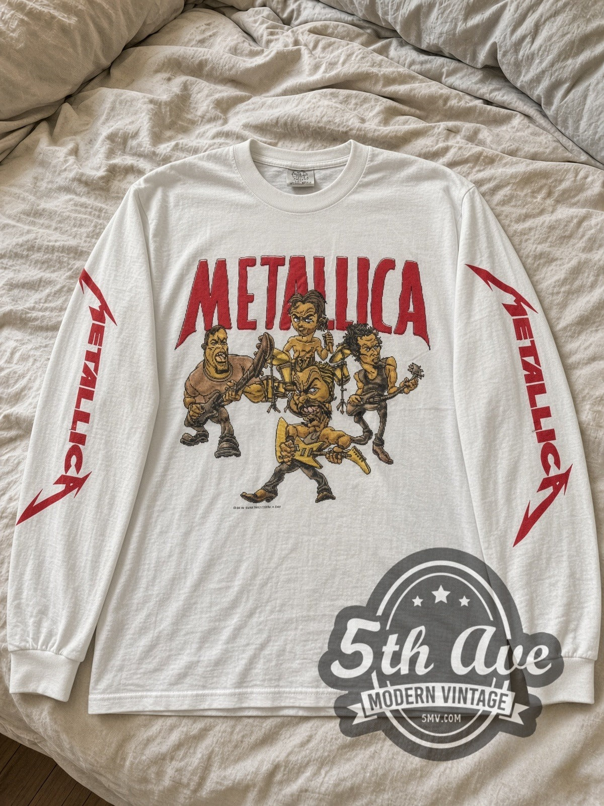 Metallica – Cartoon – Vintage Band Long Sleeve T-Shirt
