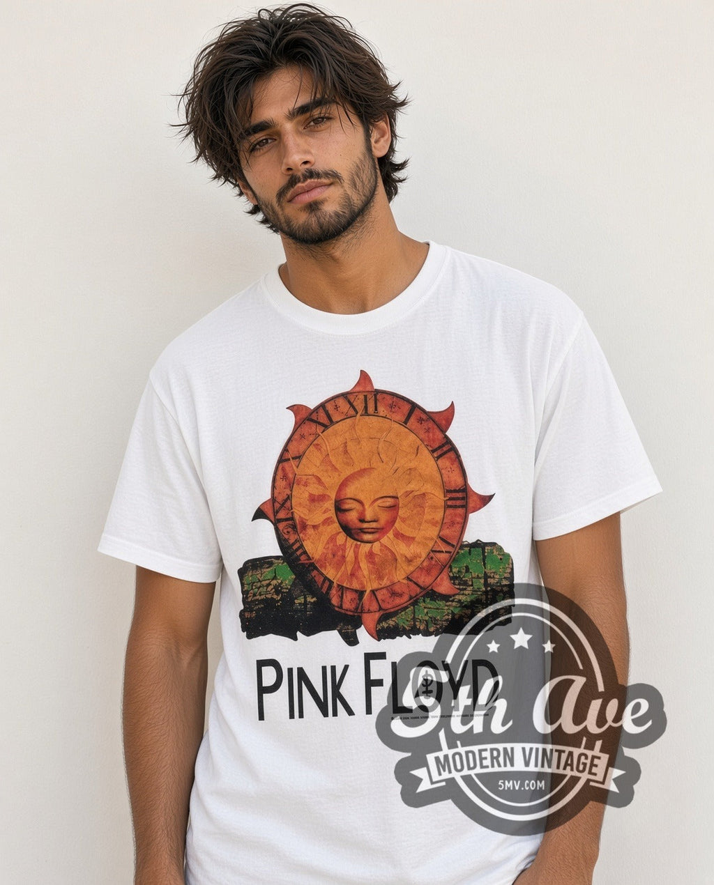 Pink Floyd – Sun (White) – Vintage Band T-Shirt