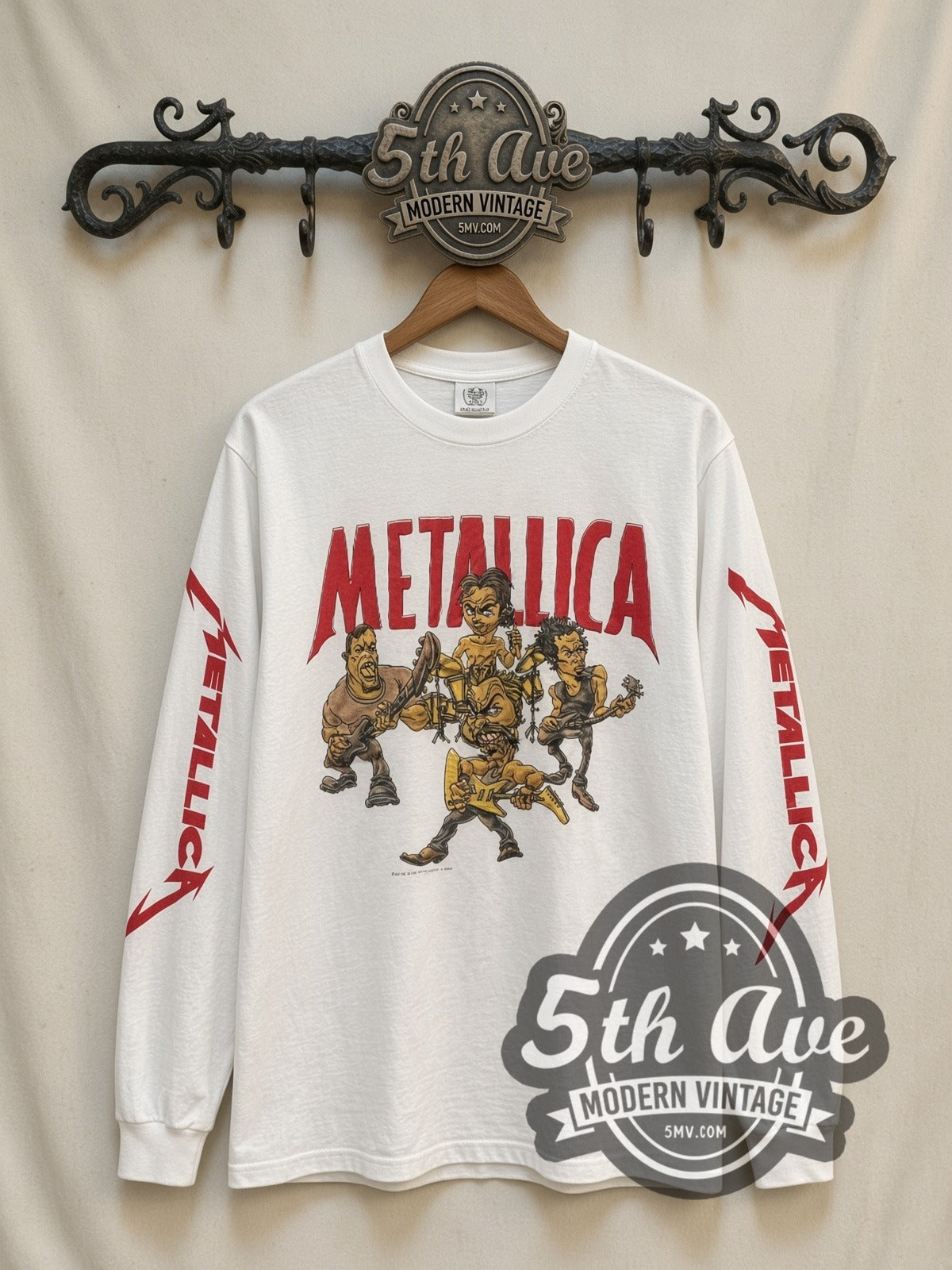 Metallica – Cartoon – Vintage Band Long Sleeve T-Shirt