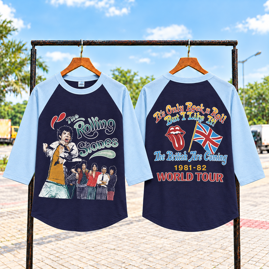 Rolling Stones Tour Raglan T shirt