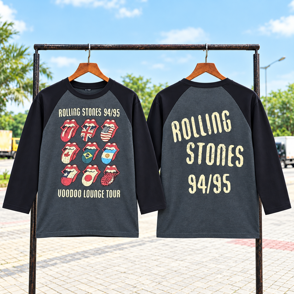 Rolling Stones Tour Raglan T shirt