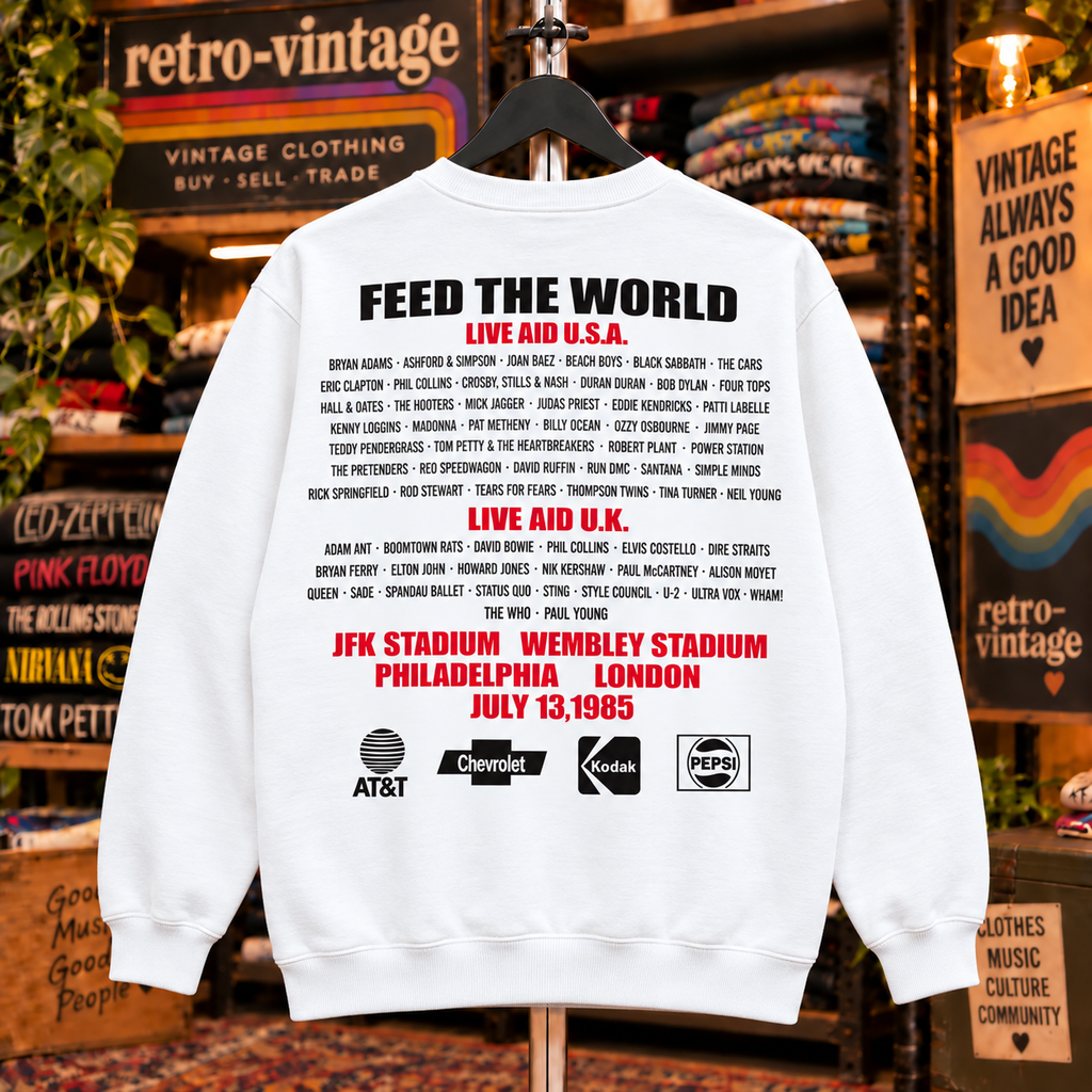 Live Aid 1985 Official Concert Sweatshirt