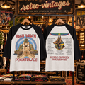 ༒ Vintage Iron Maiden Raglan T-Shirt ༒ Rare 80s Heavy Metal Band Tee ✠ Rock Legend