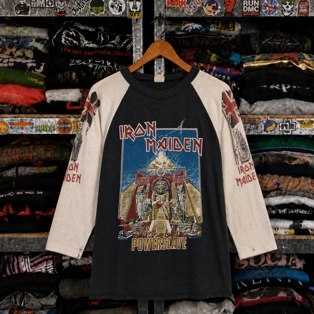 Vintage Iron Maiden Raglan T-Shirt