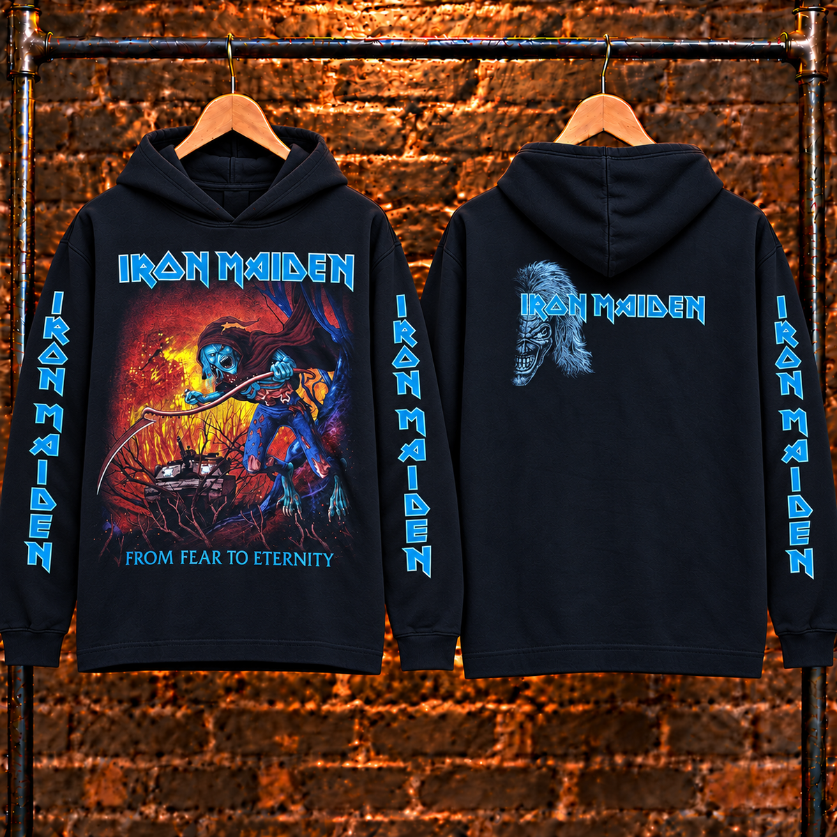🔥 HOT PICK 🎸 Iron Maiden Hoodie ⚡ Rare Retro Rock Vibes