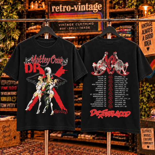 Vintage Mötley Crüe Band Concert T-Shirt