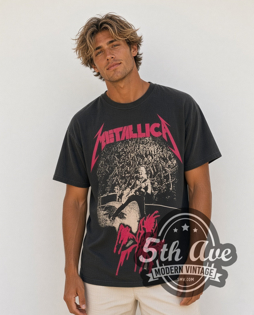 Metallica – Stage Right – All Over Print – Vintage Band T-Shirt
