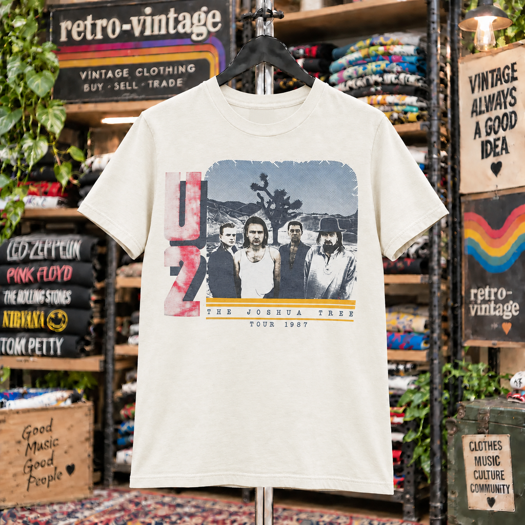 Vintage U2 The Joshua Tree 1987 Tour T-Shirt