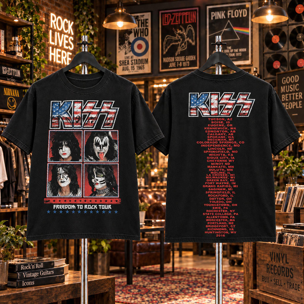 Vintage KISS Band Concert T-Shirt
