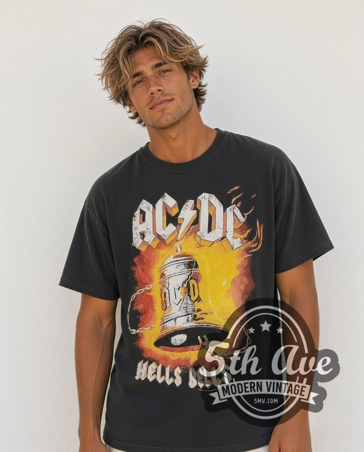 AC/DC – Hells Bells Power Up Tour – Vintage Band T-Shirt