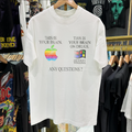 Brain On Drugs Computer Wars Vintage White T-Shirt