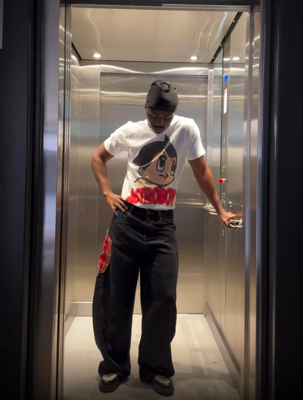 90S Astro Boy Washed White Tee