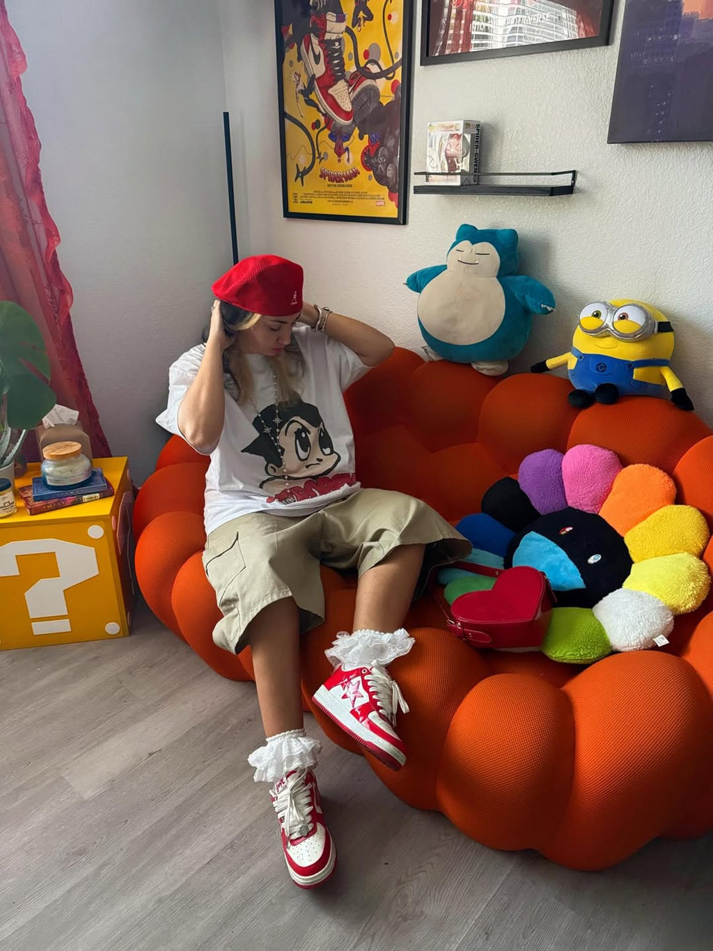 90S Astro Boy Washed White Tee