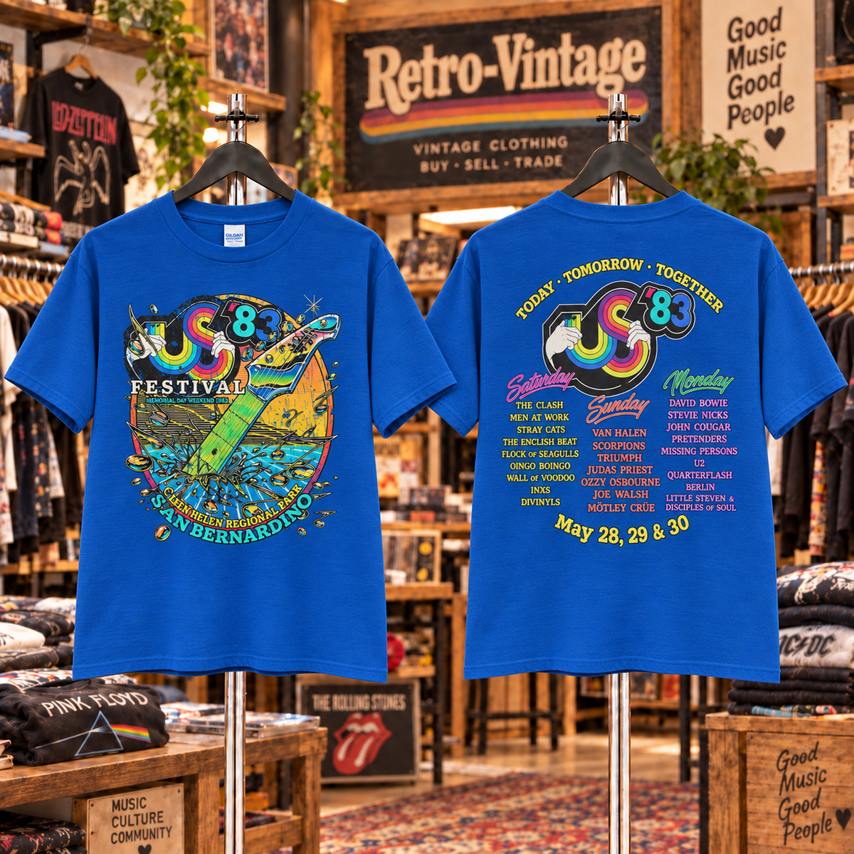 US Festival 1983 F/B Vintage T-Shirt