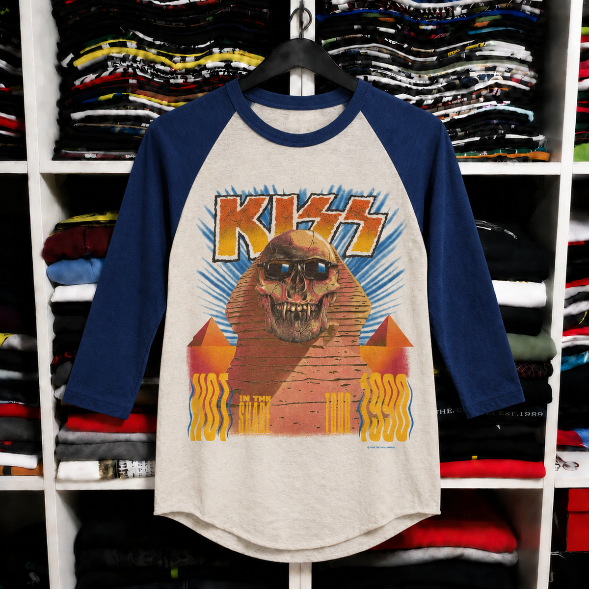 Vintage KISS Animalize Tour Raglan T-Shirt