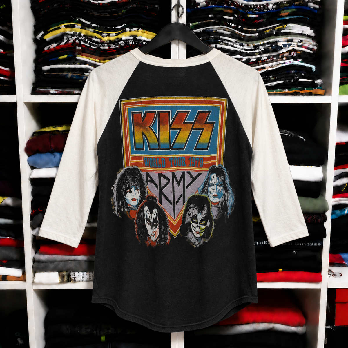 KISS World Tour raglan graphic