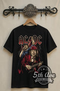 AC/DC – Angus Young and Brian Johnson Live – Vintage Band T-Shirt