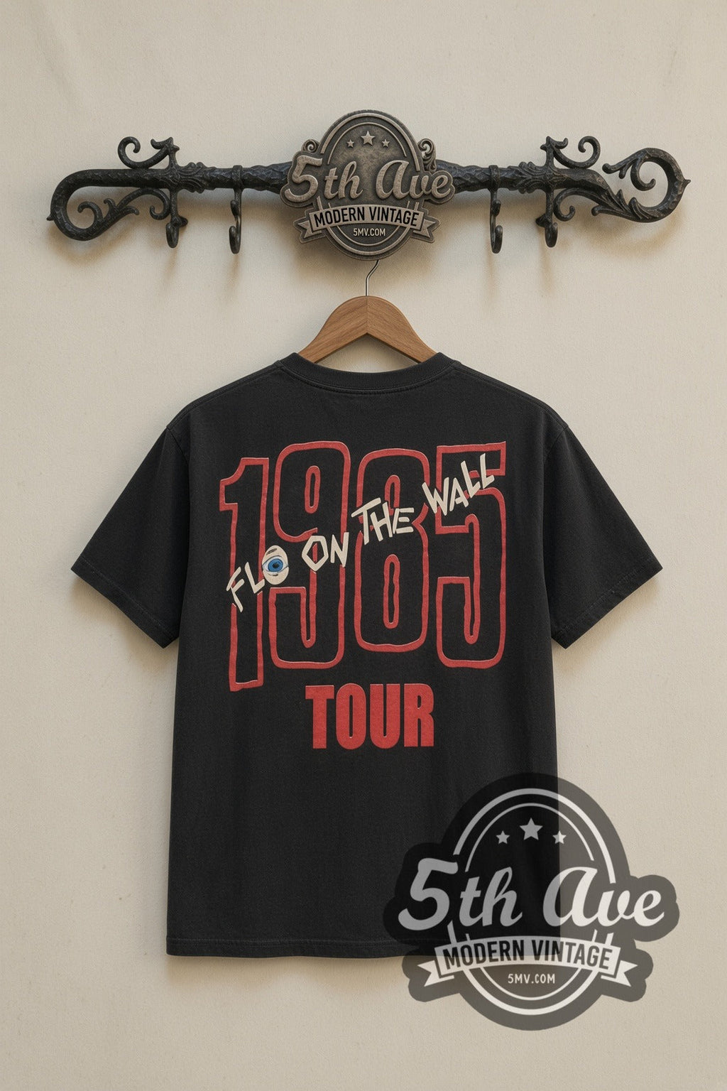 AC/DC – Fly on the Wall 1985 Tour Eye (Black) – Vintage Band T-Shirt
