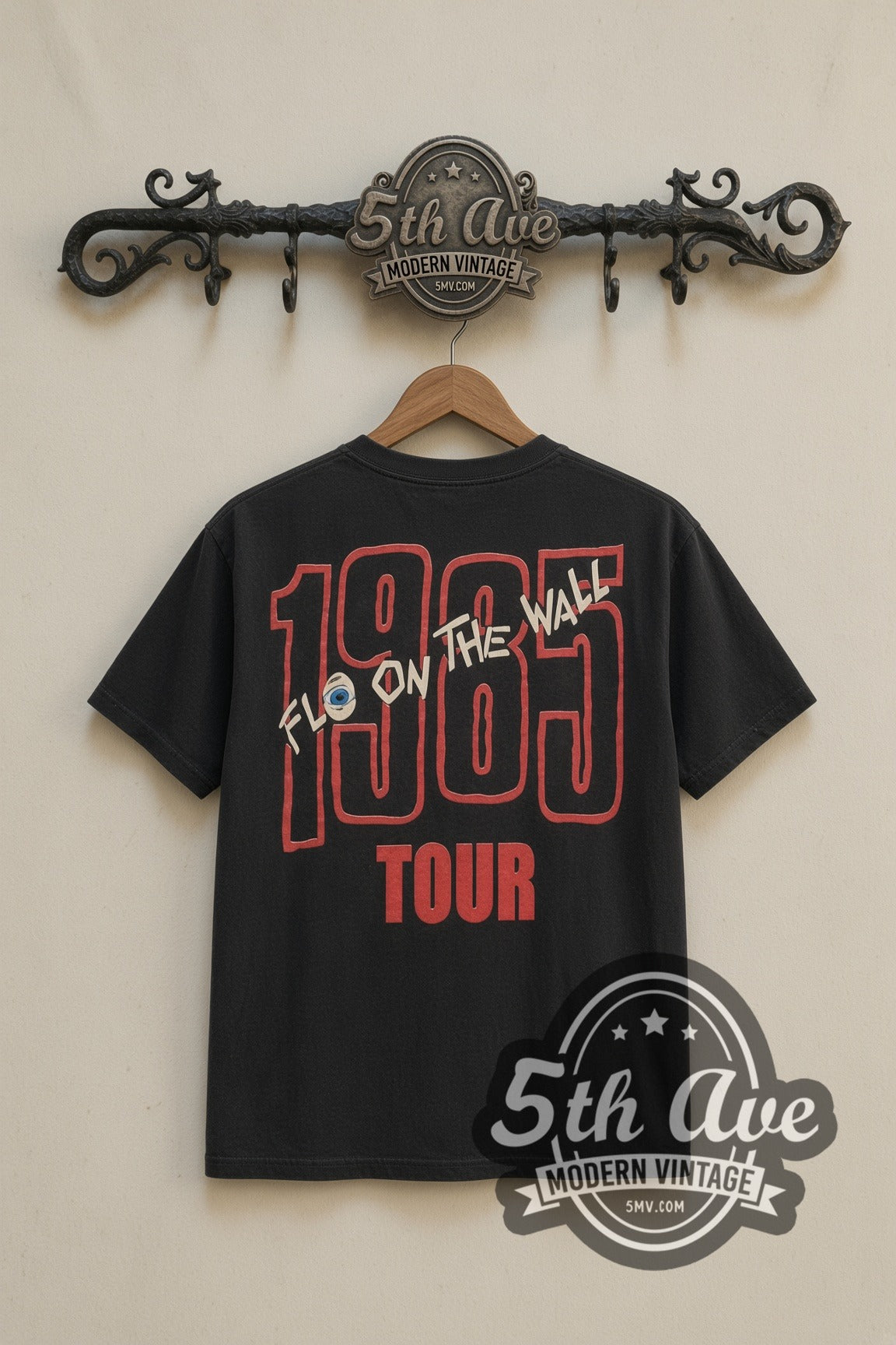 AC/DC – Fly on the Wall 1985 Tour Eye (Black) – Vintage Band T-Shirt
