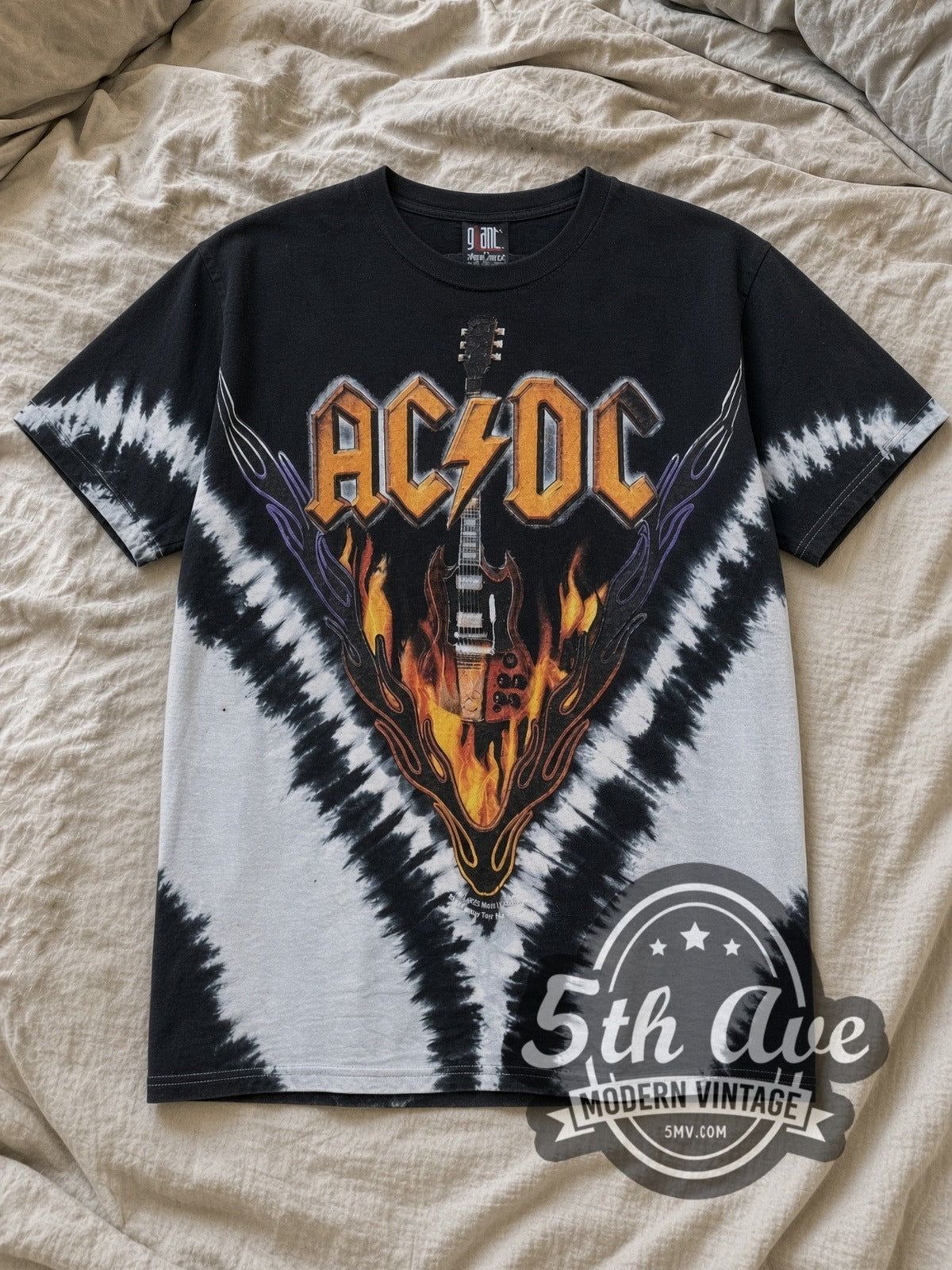 AC/DC – Hells Bells Power Up Tour – All Over Print – Vintage Band T-Shirt