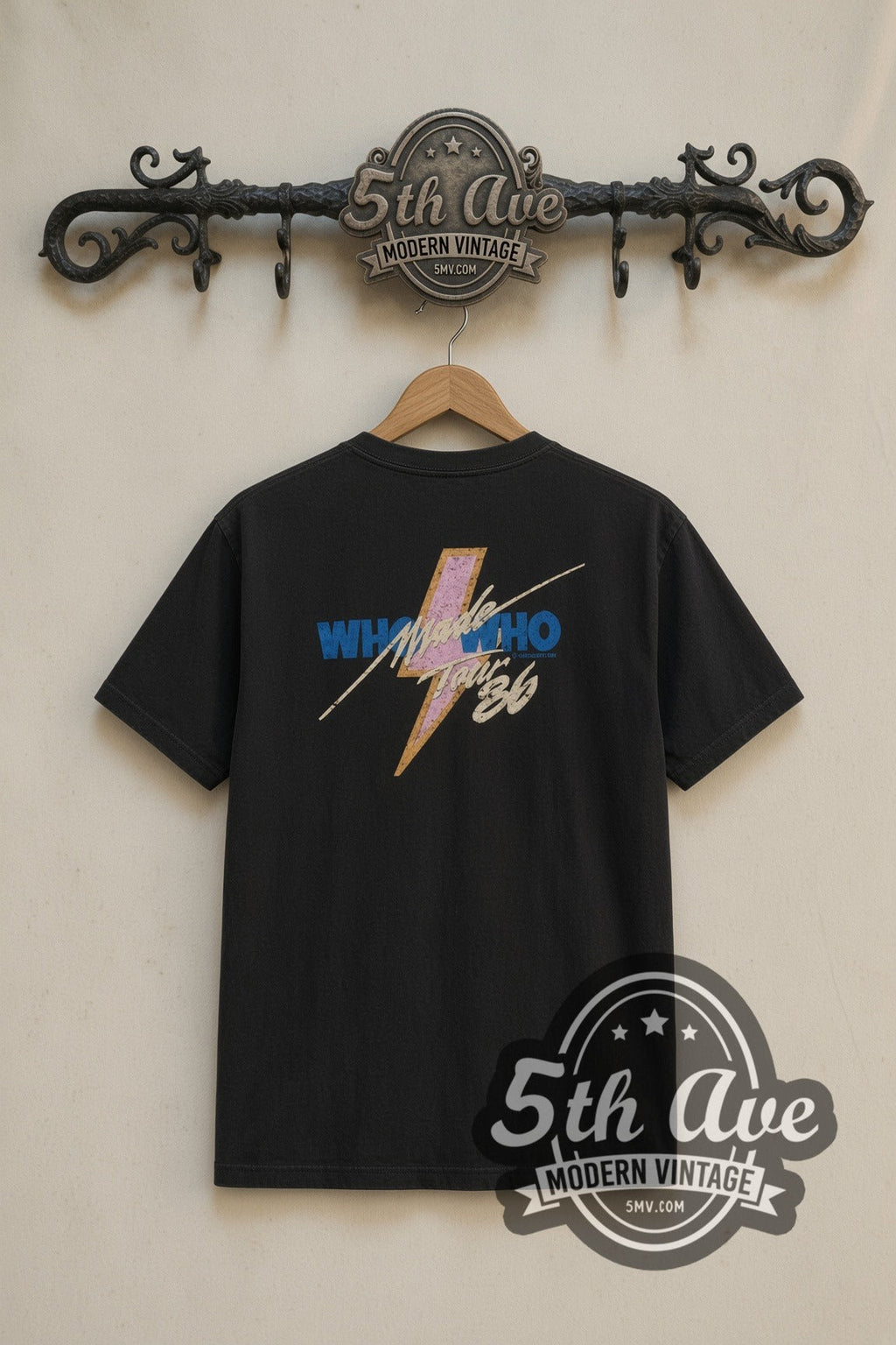 AC/DC – Who Made Who Lightning Angus (Black) – Vintage Band T-Shirt