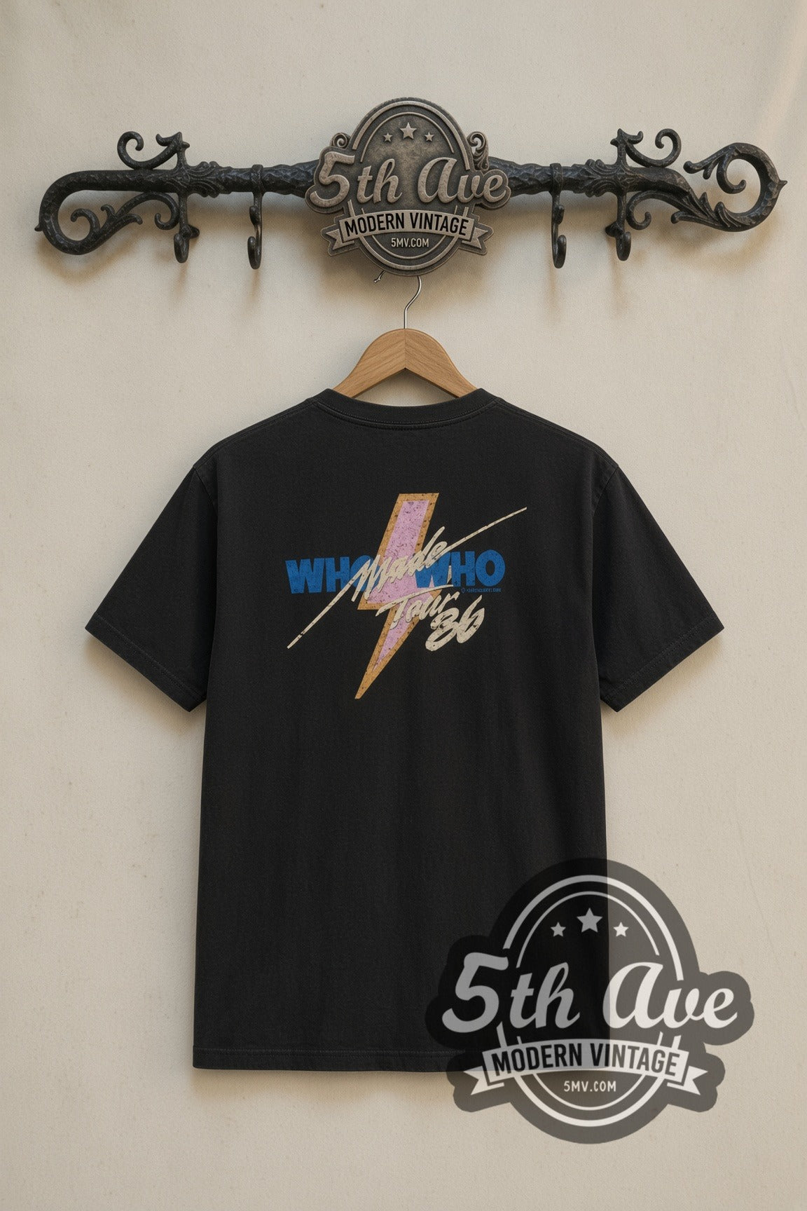 AC/DC – Who Made Who Lightning Angus (Black) – Vintage Band T-Shirt