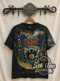 AC/DC – Angus V Graphic Black All Over Print – Vintage Band T-Shirt