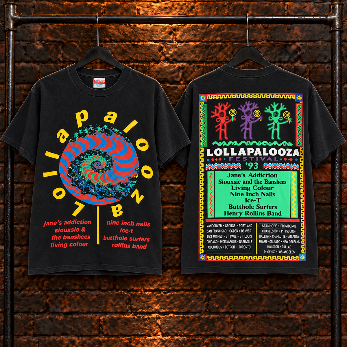 Vintage Lollapalooza Tour T-Shirt