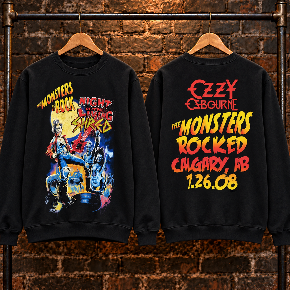 🔥 HOT PICK 🎸 Vintage Monsters of Rock Sweatshirt ⚡ Rare Retro Rock Vibes
