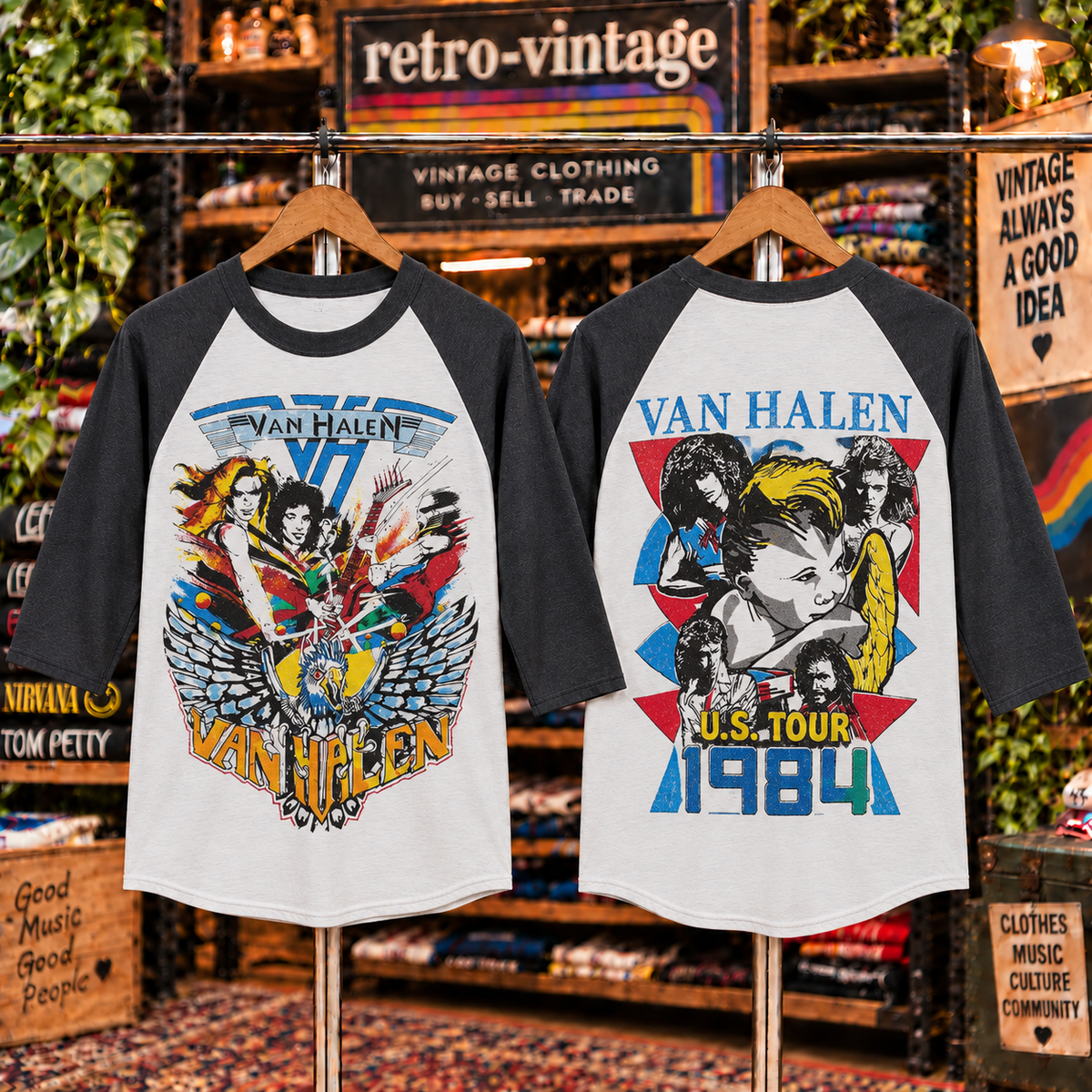 Vintage Van Halen Raglan T-Shirt