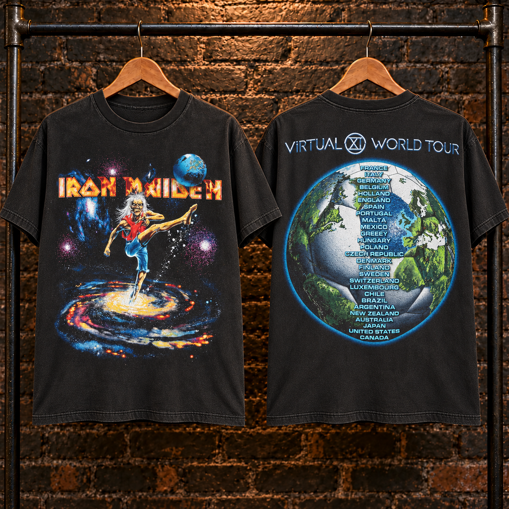 🔥 HOT PICK 🎸 Iron Maiden Tour Tee ⚡ Rare Retro Rock Vibes