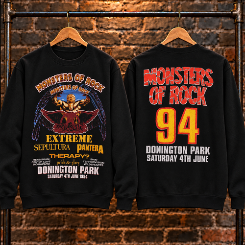 🔥 HOT PICK 🎸 Vintage Monsters of Rock Sweatshirt ⚡ Rare Retro Rock Vibes