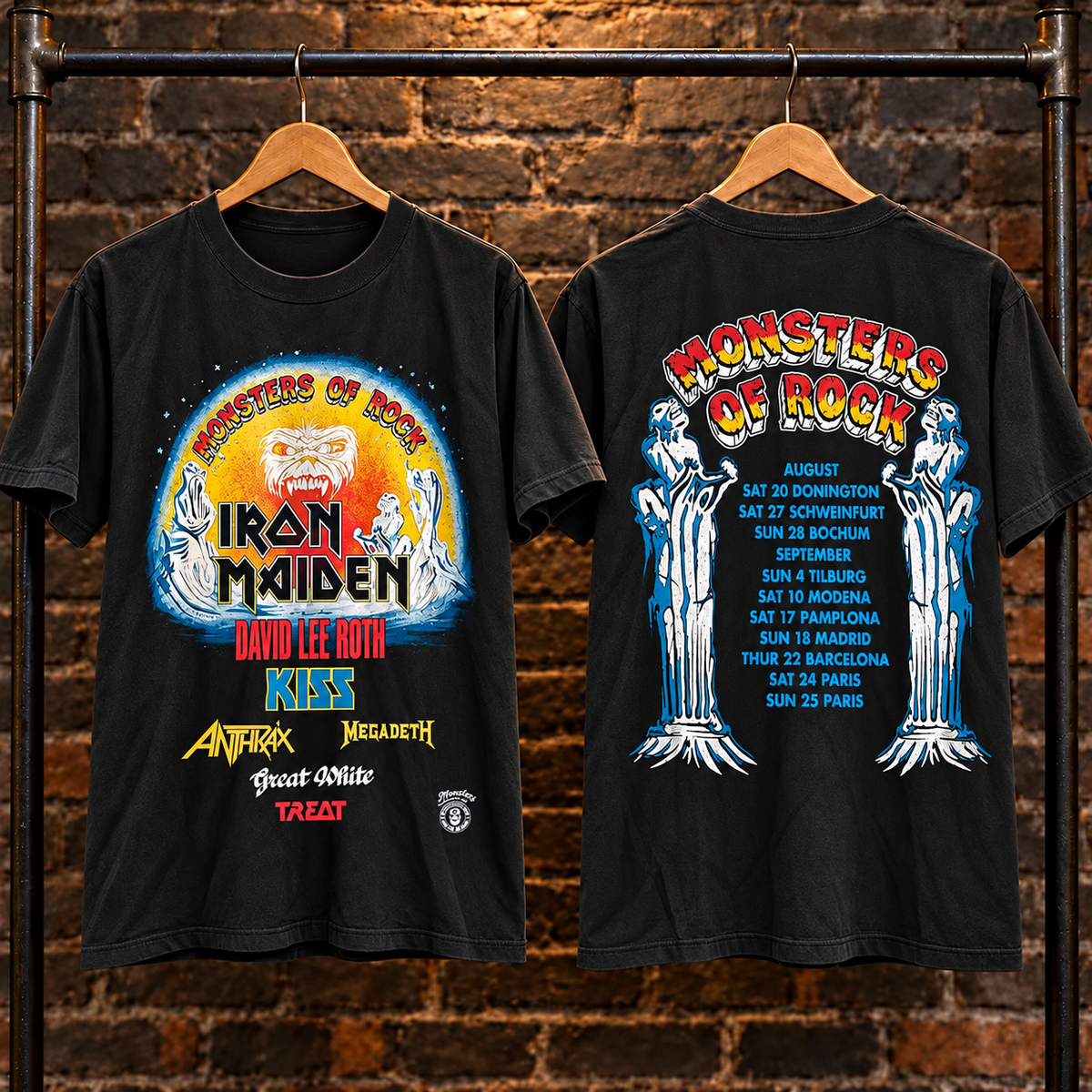 🔥 HOT PICK 🎸 Vintage Monsters of Rock T-Shirt ⚡ Rare Retro Rock Vibes