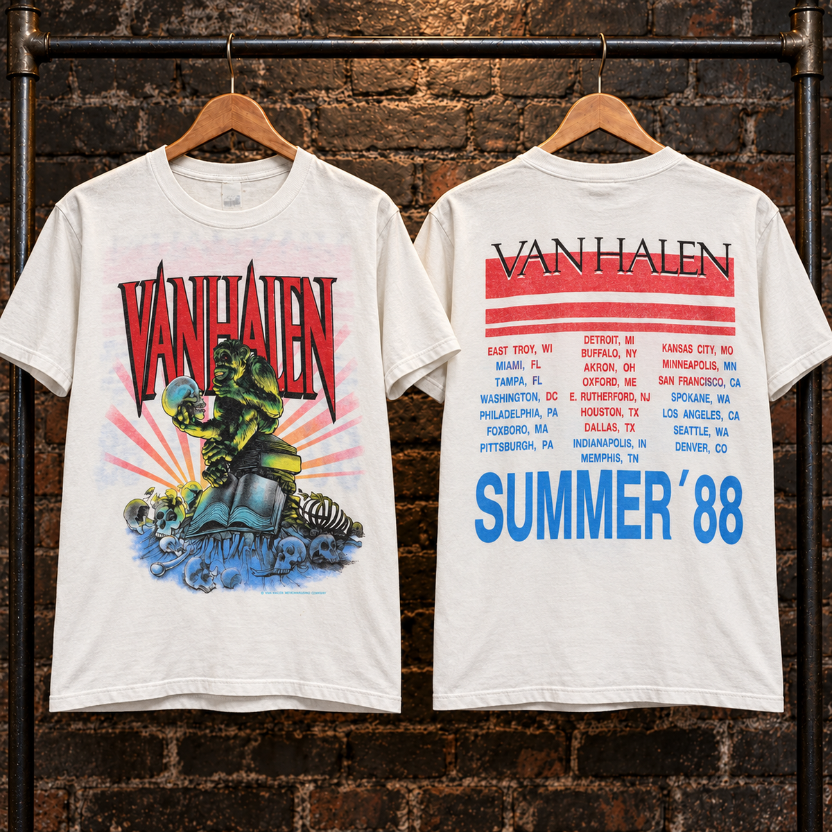 🔥 HOT PICK 🎸 Vintage Monsters of Rock T-Shirt ⚡ Rare Retro Rock Vibes