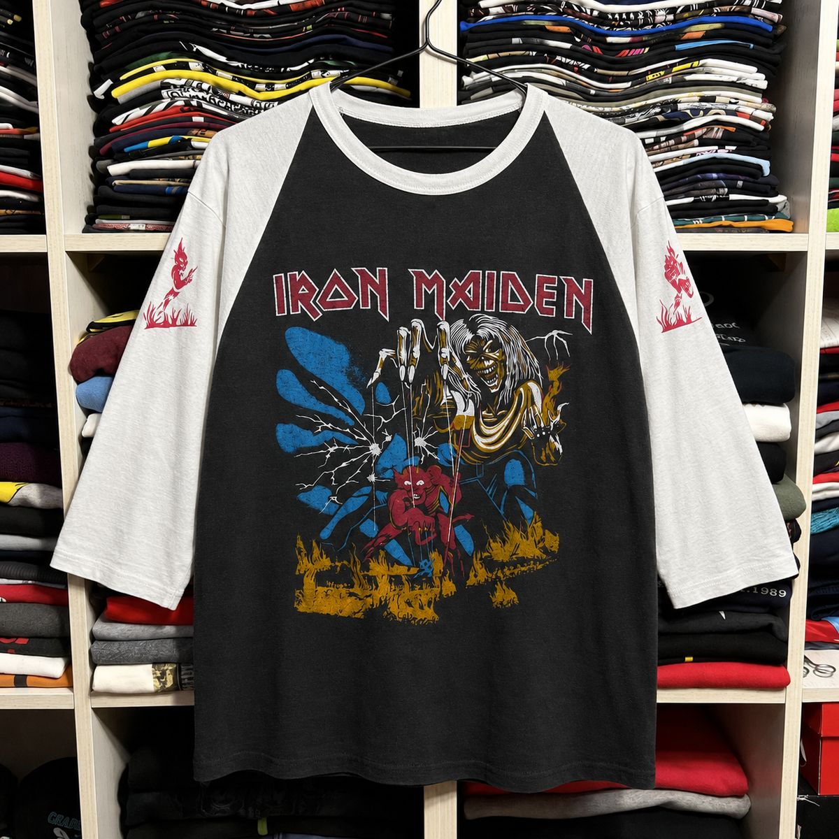 Vintage Iron Maiden Raglan T-Shirt