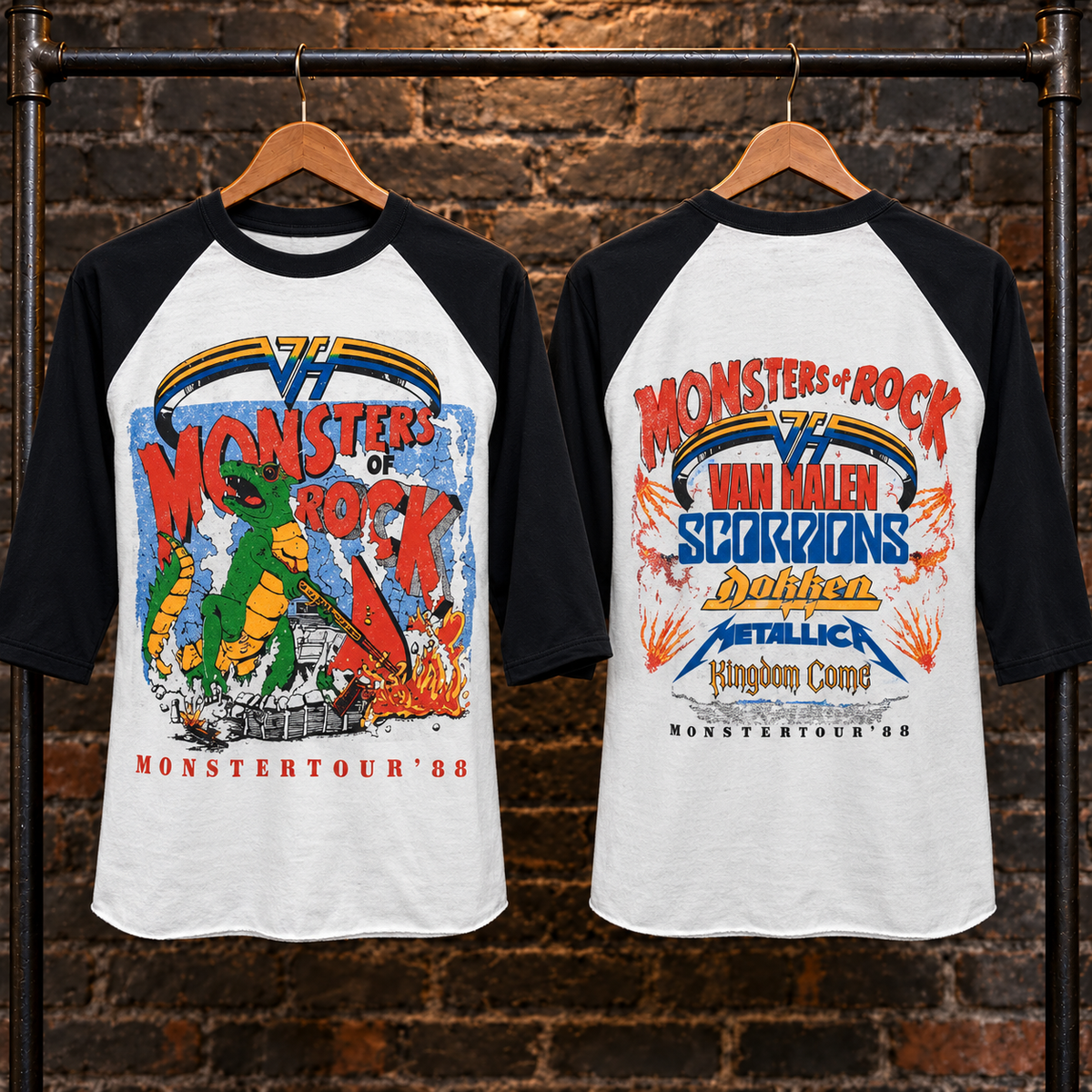Vintage Monsters of Rock Raglan T-Shirt