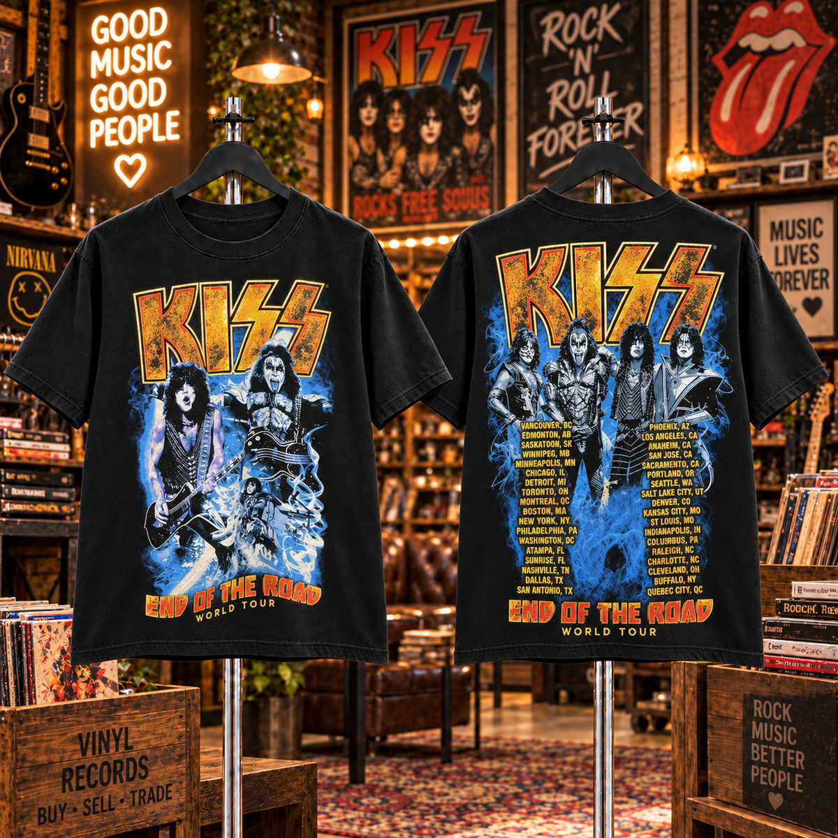 Vintage KISS Band Concert T-Shirt