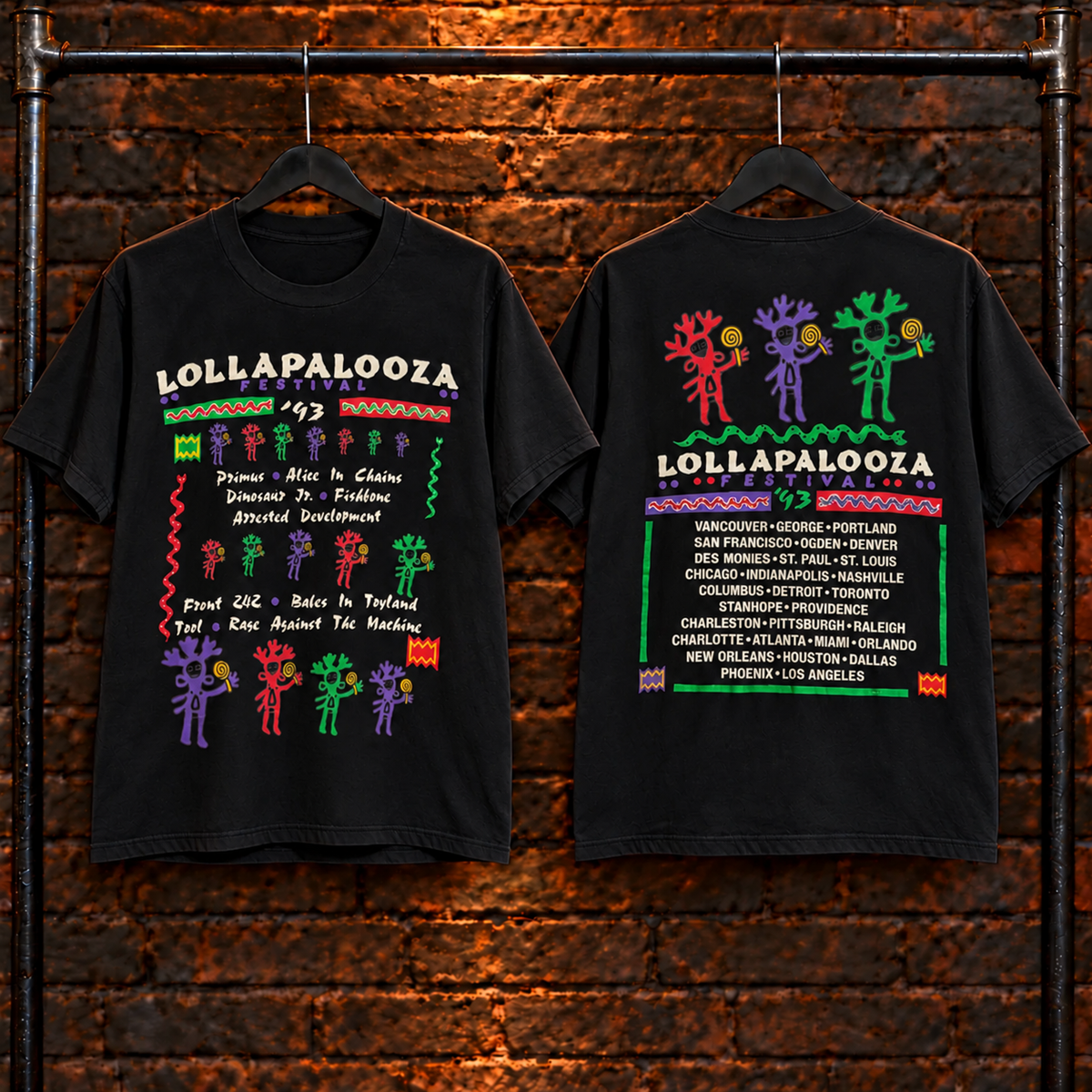 Vintage Lollapalooza Tour T-Shirt