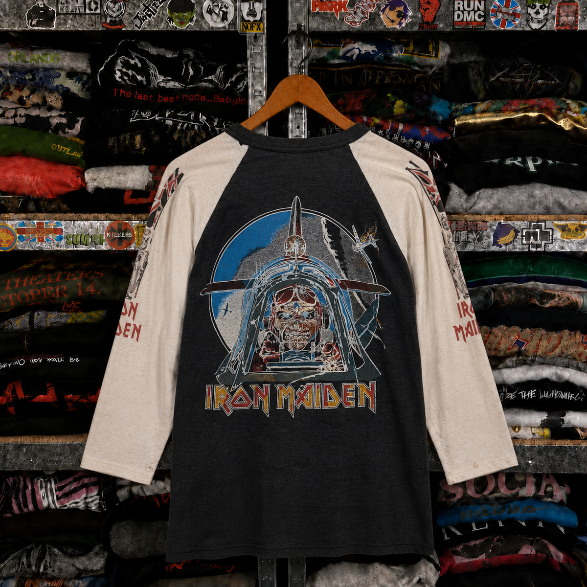 Vintage Iron Maiden Raglan T-Shirt
