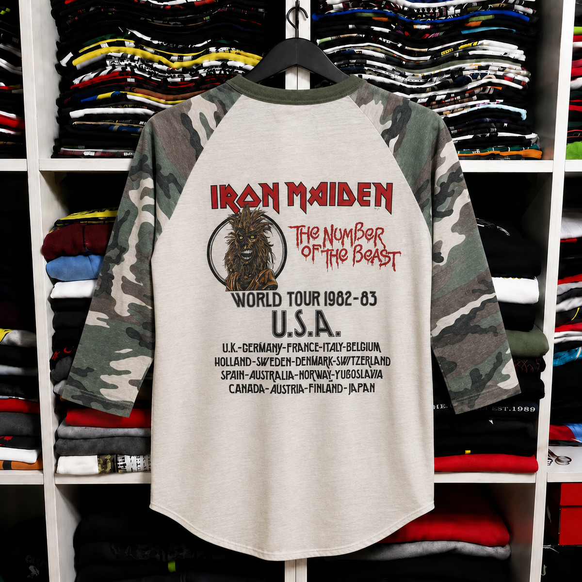 Vintage Iron Maiden Raglan T-Shirt