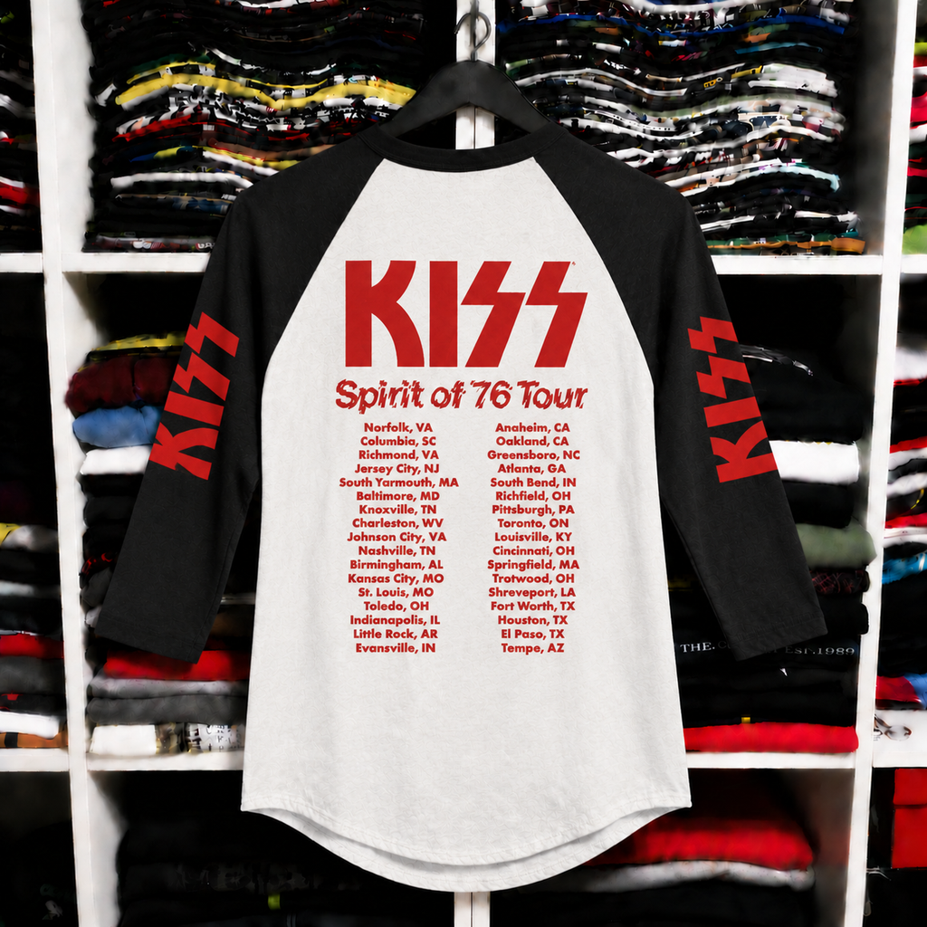 Vintage KISS Animalize Tour Raglan T-Shirt