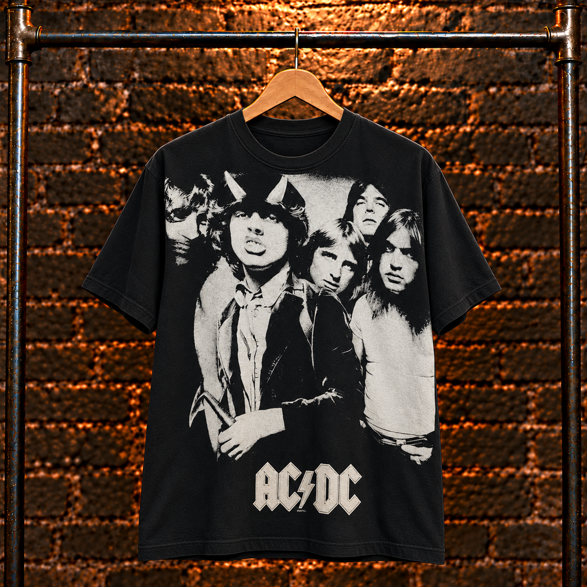 AC/DC – Band Photo – All Over Print – Vintage Band T-Shirt