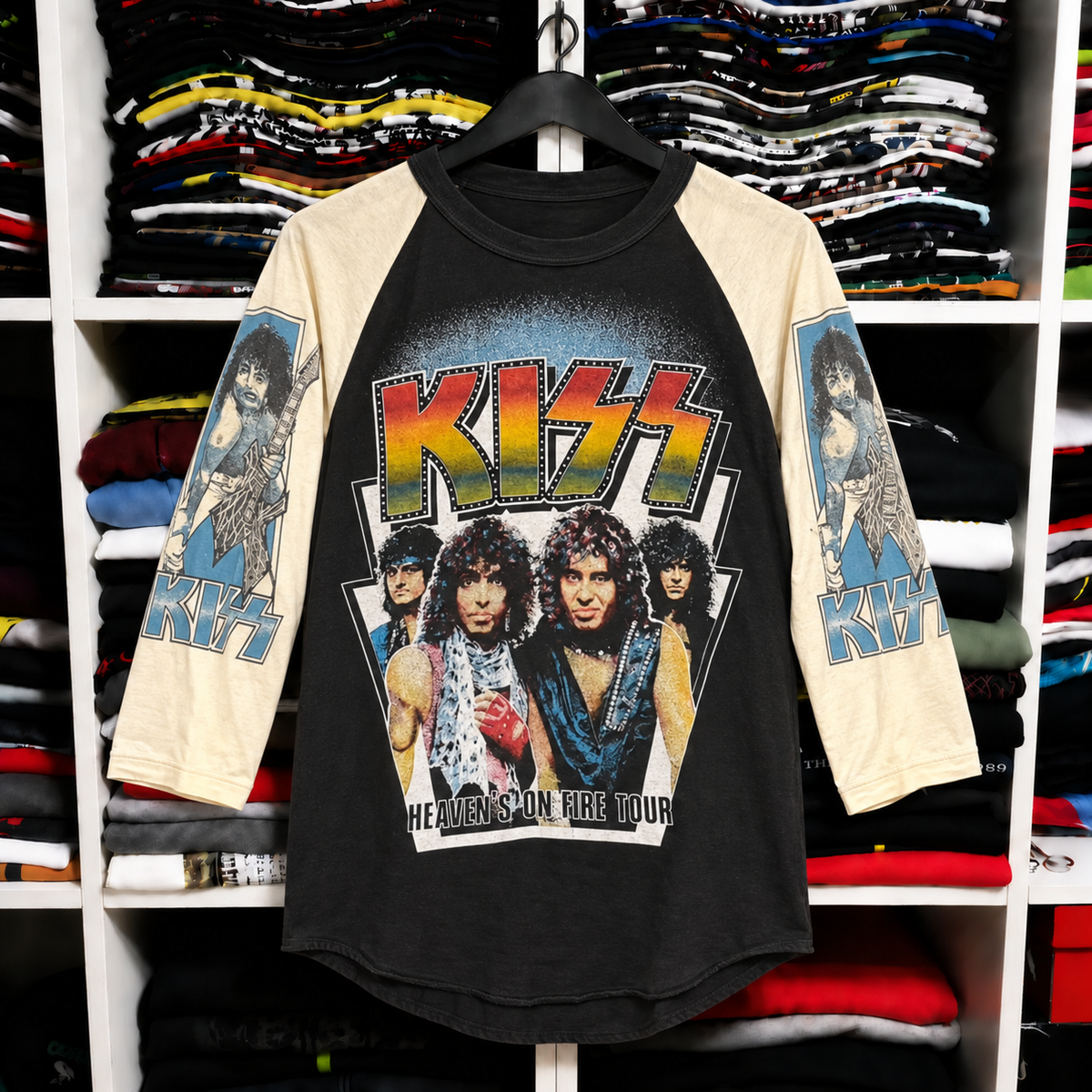 KISS Animalize Tour Raglan T-Shirt front