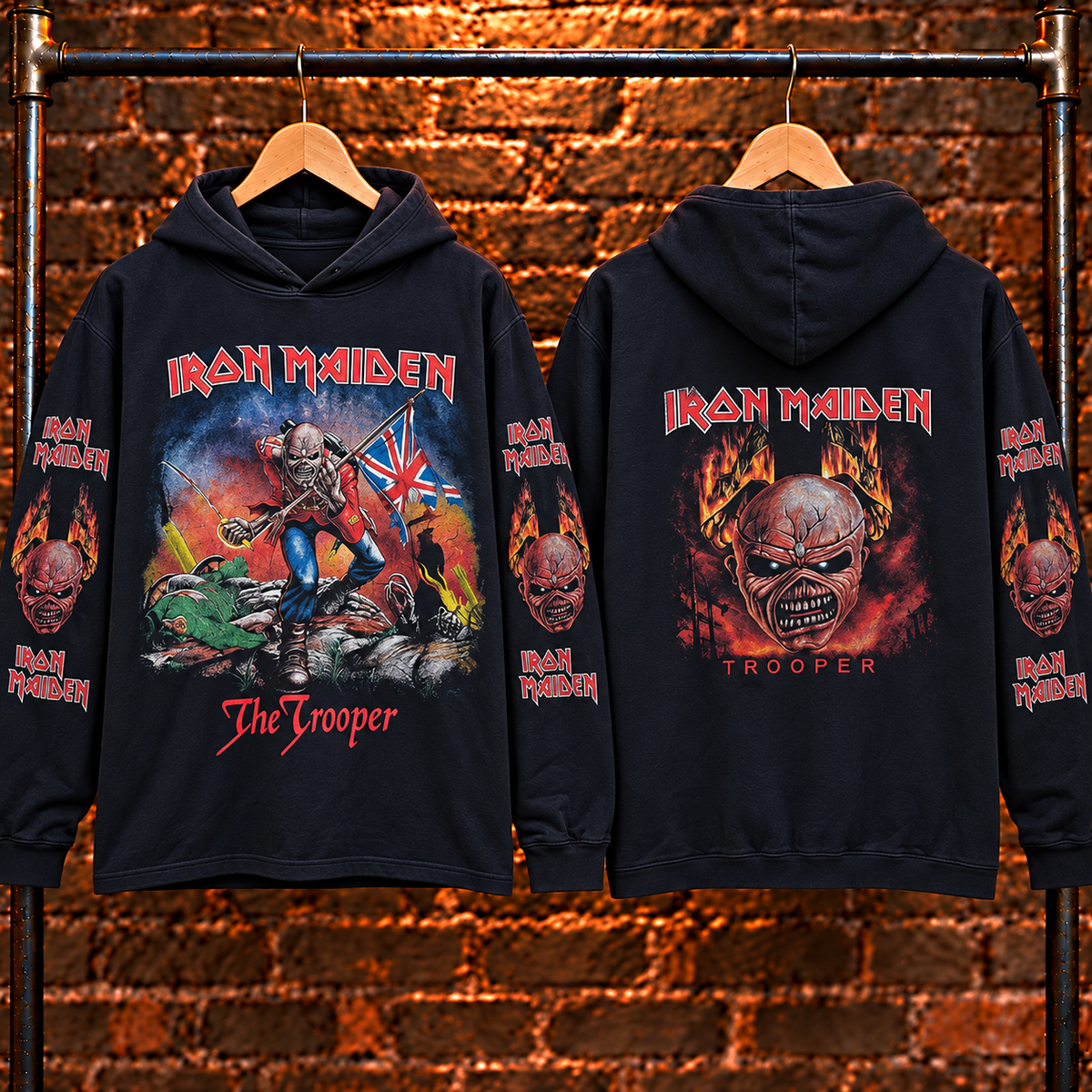 🔥 HOT PICK 🎸 Iron Maiden Hoodie ⚡ Rare Retro Rock Vibes