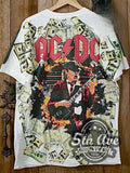 AC/DC – Live Concert Photo (White) – All Over Print – Vintage Band T-Shirt