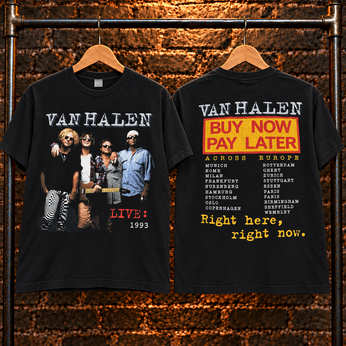 Vintage Van Halen Band Tour T-Shirt