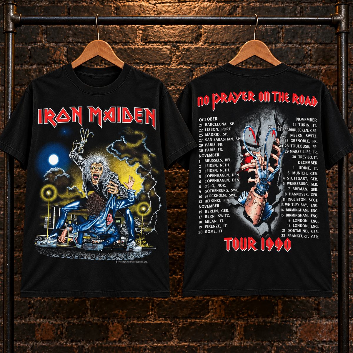 🔥 HOT PICK 🎸 Iron Maiden Tour Tee ⚡ Rare Retro Rock Vibes